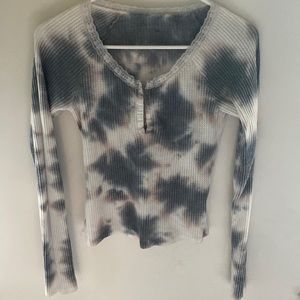 Aero long sleeve tie dye top
